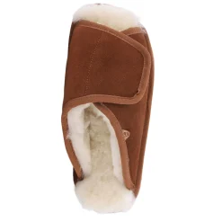 Lamo Slippers|Women's , APMA Slide Wrap Slipper - Wide Width Chestnut
