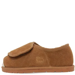 Lamo Slippers|Women's , Open Toe Wrap Slipper Chestnut