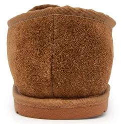 Lamo Slippers|Women's , Open Toe Wrap Slipper Chestnut