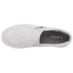 Lamo Slip-On Shoes|Women's , Piper Slip-On White Snake