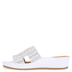 L'Amour Des Pieds Sandals|Women's , Cusaro Sandal White/Gold