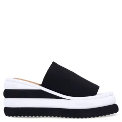 L'Amour Des Pieds Sandals|Women's , Emiko Sandal Black White