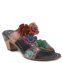L Artiste Sandals|Women's L'Artiste By Spring Step, Summerfun Sandal Navy Multi