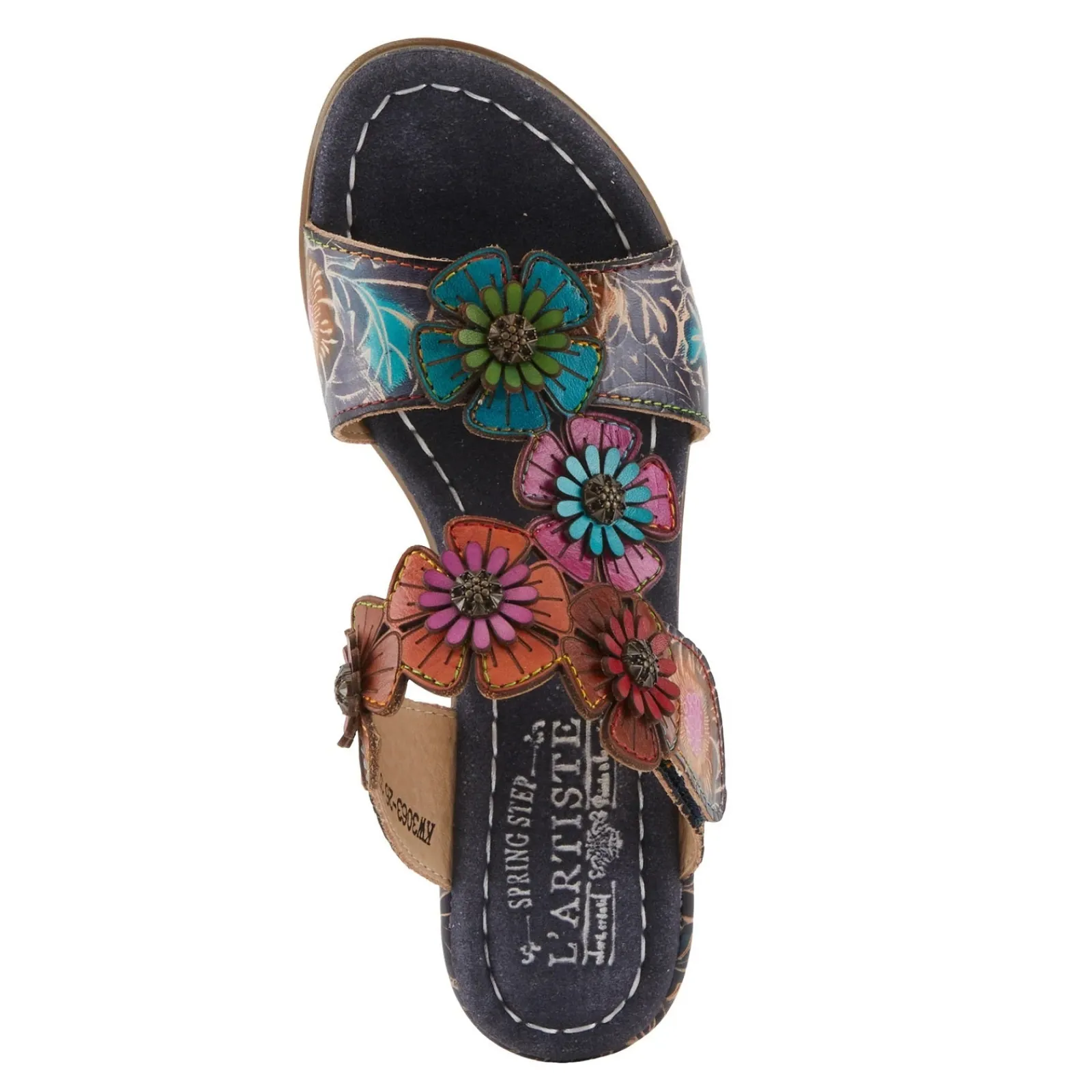 L Artiste Sandals|Women's L'Artiste By Spring Step, Summerfun Sandal Navy Multi