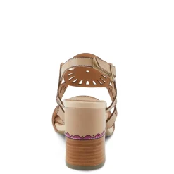 L Artiste Sandals|Women's L'Artiste By Spring Step, Pinwheel Sandal Beige