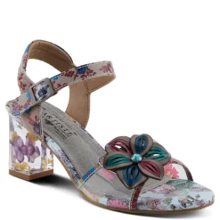 L Artiste Sandals|Women's L'Artiste By Spring Step, Breakaway Sandal Grey Multi