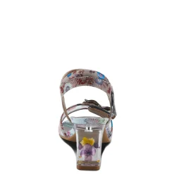 L Artiste Sandals|Women's L'Artiste By Spring Step, Breakaway Sandal Grey Multi