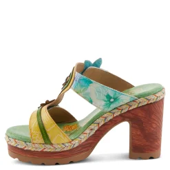 L Artiste Sandals|Women's L'Artiste By Spring Step, Dreamt Sandal Mint Green Multi