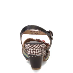 L Artiste Sandals|Women's L'Artiste by Spring Step, Astarr Sandal Black Multi