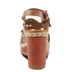 L Artiste Sandals|Women's L'Artiste By Spring Step, Ihana Sandal Camel Multi