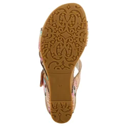 L Artiste Sandals|Women's L'Artiste By Spring Step, Moai Sandal Tan Multi