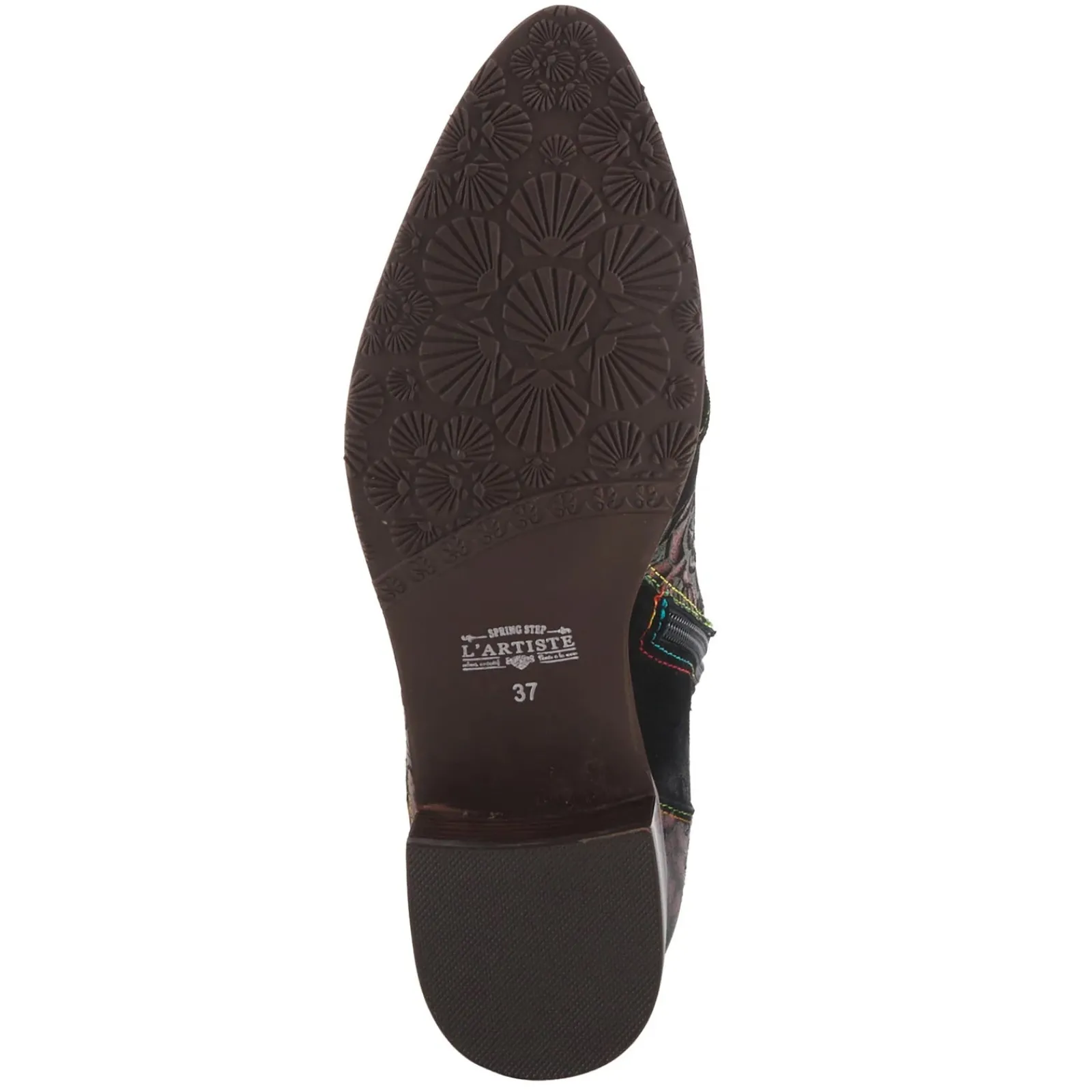 L Artiste Boots|Women's L'Artiste by Spring Step, Lady Luck Boot Dark Red Multi