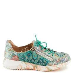 L Artiste Sneakers & Athletic|Women's L'Artiste By Spring Step, Jazzie Sneaker Turquoise Multi