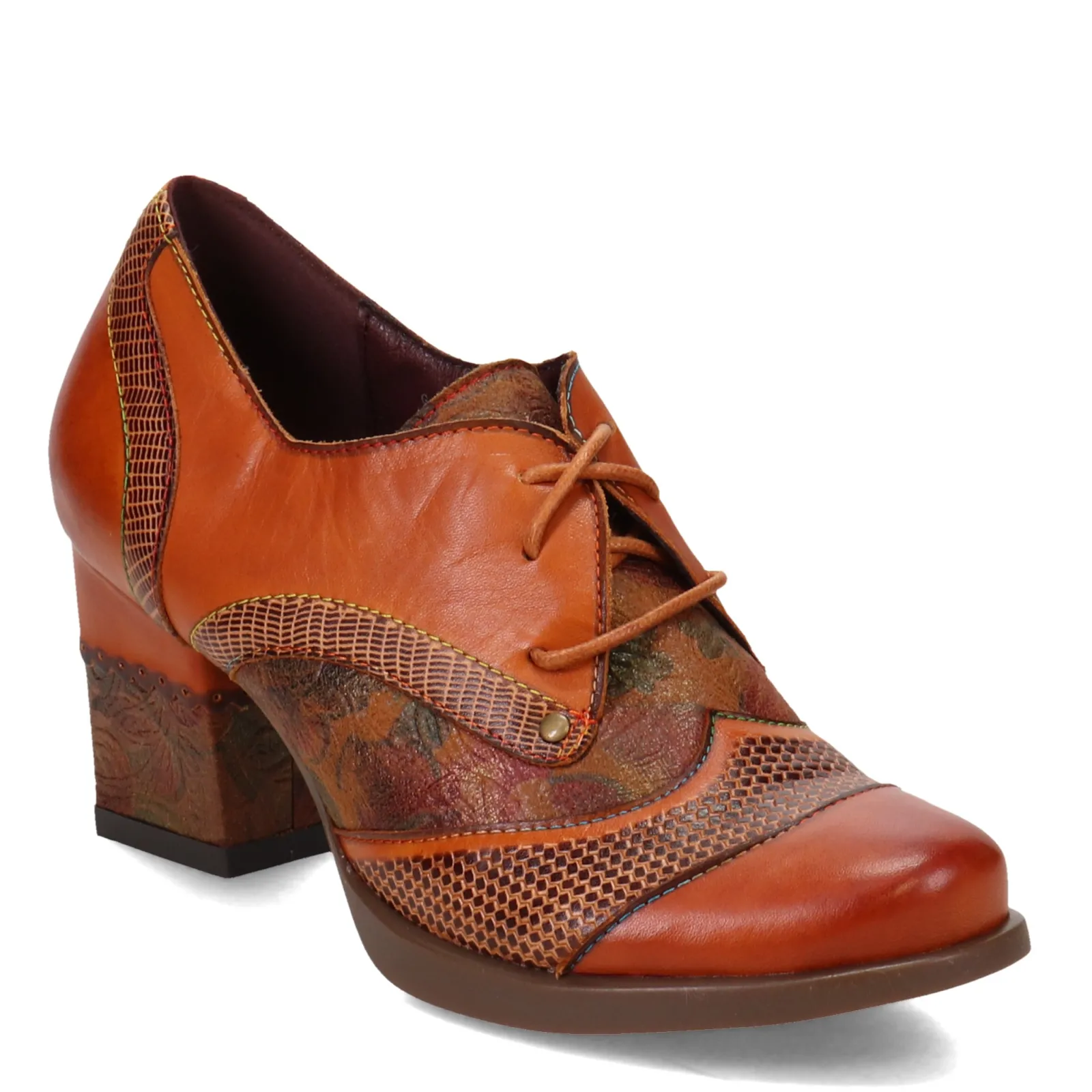L Artiste Pumps & Heels|Women's L'Artiste By Spring Step, Ilan Oxford Camel Multi