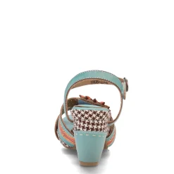 L Artiste Pumps & Heels|Women's L'Artiste by Spring Step, Astarr Sandal Sky Blue Multi