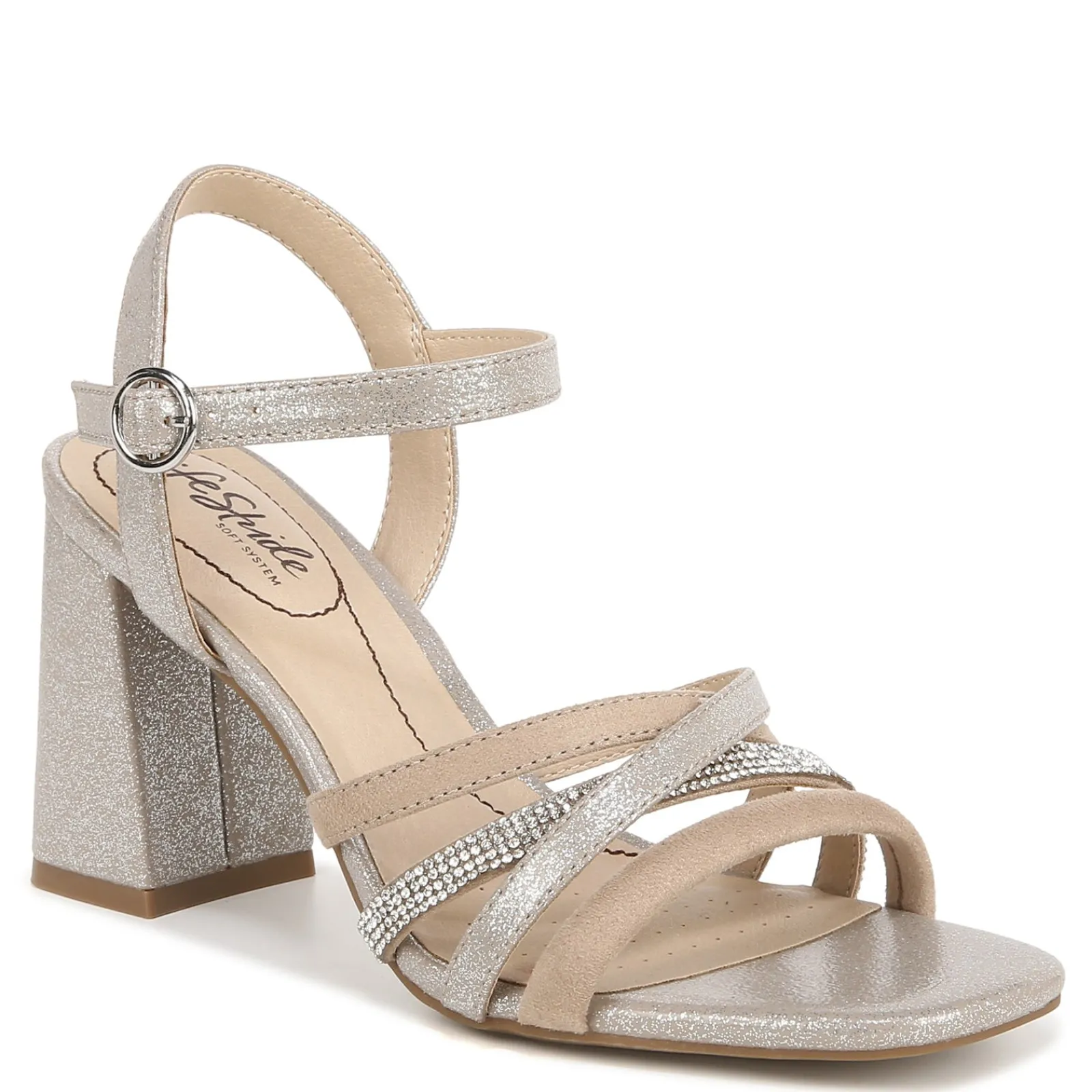 LifeStride Sandals|Women's , Belle Sandal Champagne Deerskin