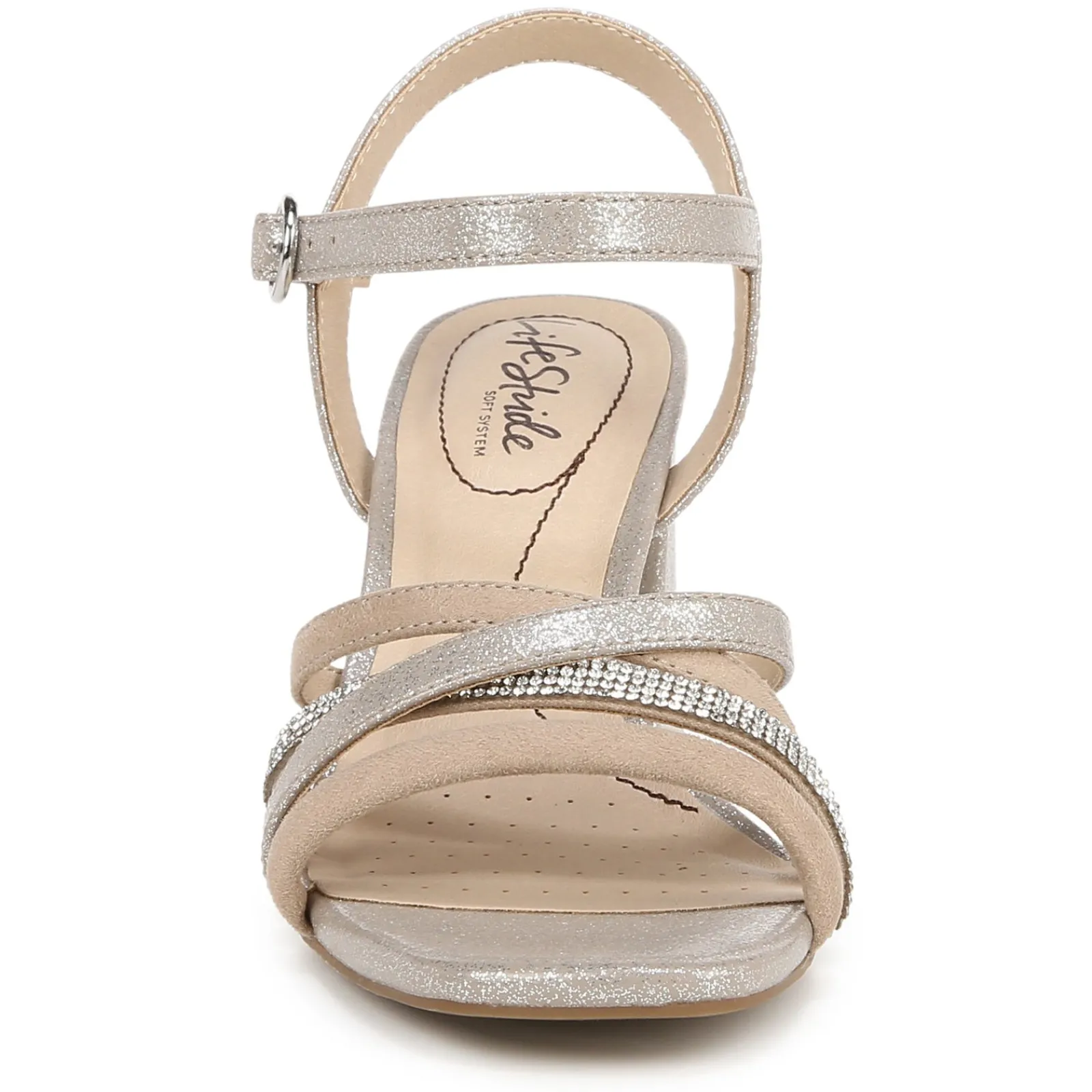LifeStride Sandals|Women's , Belle Sandal Champagne Deerskin