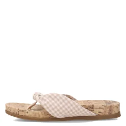 LifeStride Sandals|Women's , Happy Sandal Natural Gingham