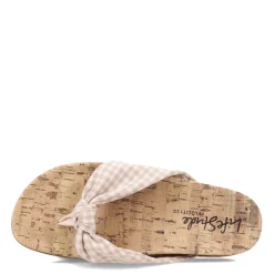 LifeStride Sandals|Women's , Happy Sandal Natural Gingham