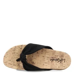 LifeStride Sandals|Women's , Happy Sandal Black Linen