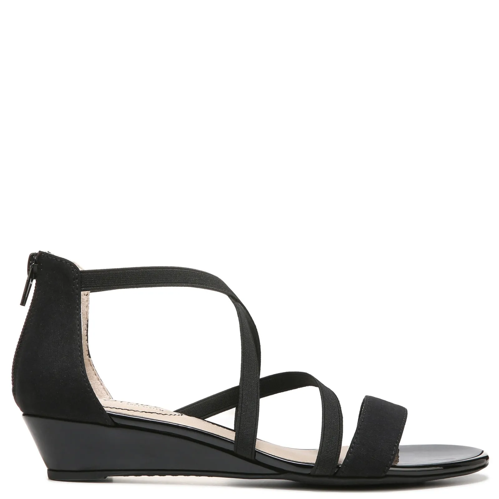LifeStride Sandals|Women's , Yolanda Sandal Black Stretch