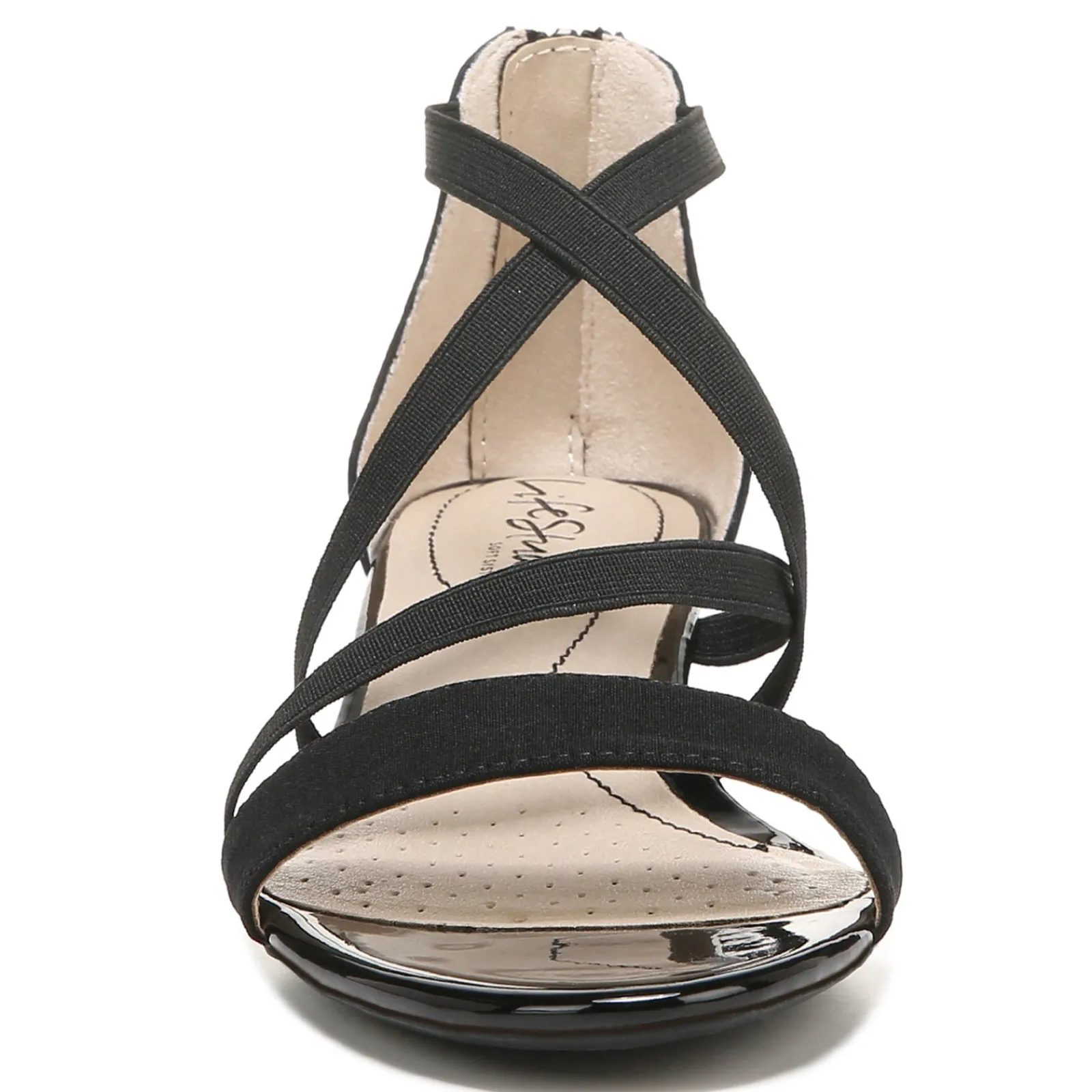 LifeStride Sandals|Women's , Yolanda Sandal Black Stretch