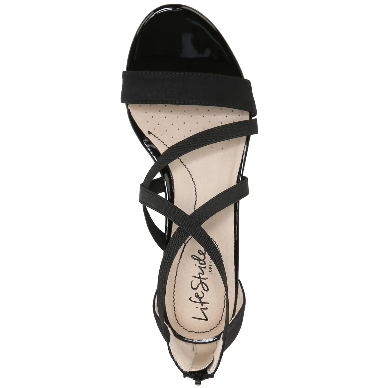 LifeStride Sandals|Women's , Yolanda Sandal Black Stretch