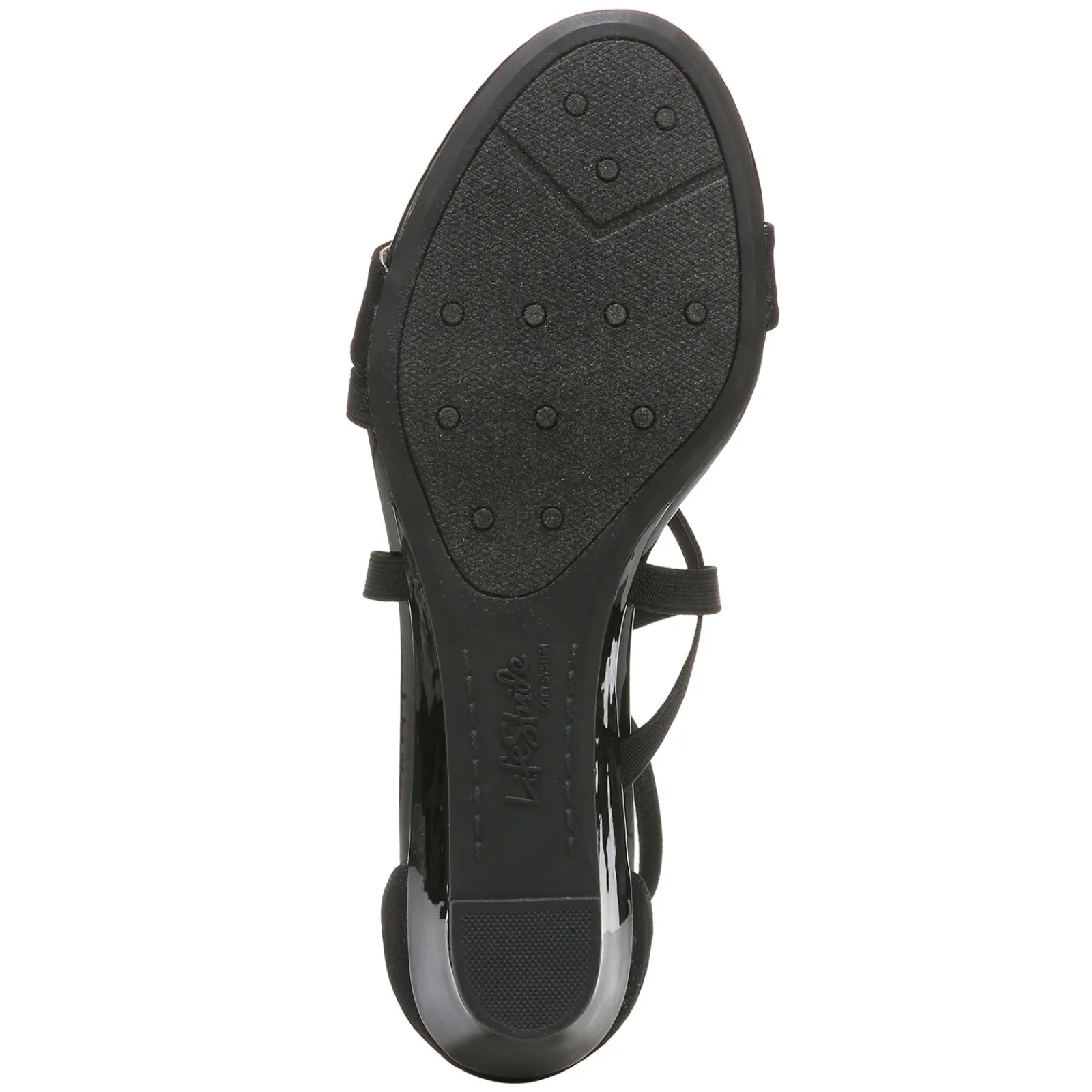 LifeStride Sandals|Women's , Yolanda Sandal Black Stretch