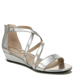 LifeStride Wedges|Women's , Yolanda Sandal Silver