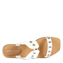 Marc Fisher Sandals|Women's , Burlina Sandal White