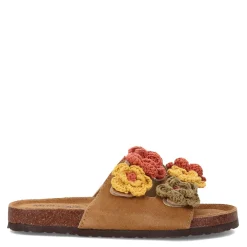 Muk Luks Sandals|Women's , Terra Turf Flora Sandal Brown