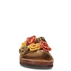 Muk Luks Sandals|Women's , Terra Turf Flora Sandal Brown