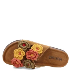 Muk Luks Sandals|Women's , Terra Turf Flora Sandal Brown