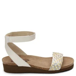 Naot Sandals|Women's , Abbie Sandal White Metallic