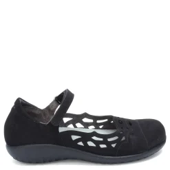 Naot Slip-On Shoes|Women's , Agathis Maryjane Black Velvet Nubuck