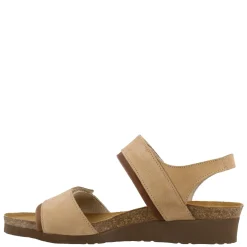 Naot Sandals|Women's , Aisha Sandal - Wide Width Beige Nubuck