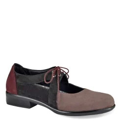 Naot Oxfords|Women's , Alisio Oxford Black Brown Taupe Mix