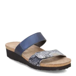 Naot Sandals|Women's , Althea Sandal Navy Python/Polar Sea