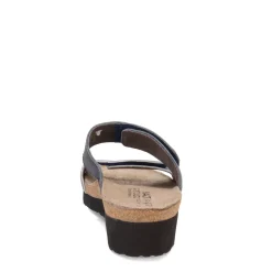 Naot Wedges|Women's , Althea Sandal Navy Python/Polar Sea