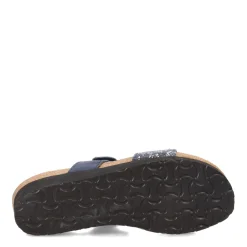 Naot Wedges|Women's , Althea Sandal Navy Python/Polar Sea