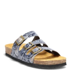 Naot Sandals|Women's , Austin Sandal Navy Snake