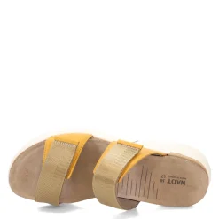 Naot Wedges|Women's , Calliope Sandal Marigold/Yellow
