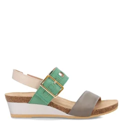 Naot Sandals|Women's , Dynasty Sandal Gray Green Multi