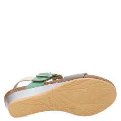 Naot Sandals|Women's , Dynasty Sandal Gray Green Multi