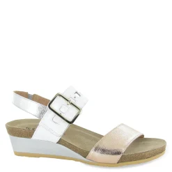 Naot Wedges|Women's , Dynasty Sandal Soft Rose Gold Multi