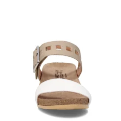 Naot Wedges|Women's , Dynasty Sandal White / Beige