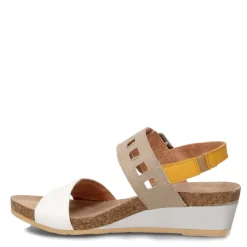 Naot Wedges|Women's , Dynasty Sandal White / Beige
