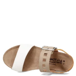 Naot Wedges|Women's , Dynasty Sandal White / Beige