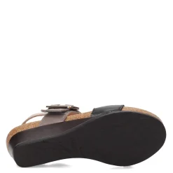 Naot Wedges|Women's , Dynasty Sandal Black Grey