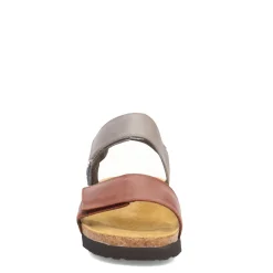 Naot Sandals|Women's , Eliana Sandal Chestnut/Foggy Gray/Ink